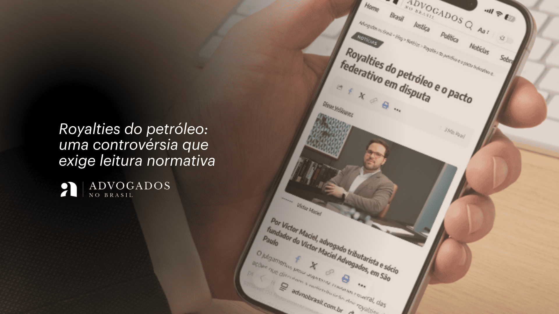 Victor Maciel comenta sobre os royalties do petróleo e o pacto federativo em disputa